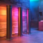 Colonne de douche avec éclairage LED moderne