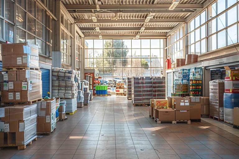 Meubles entreposés dans un espace de stockage